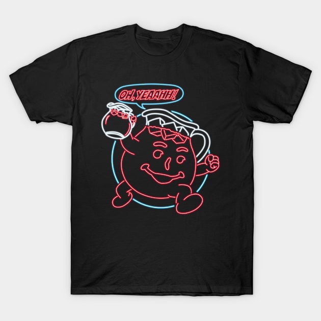 Kool aid man neon T-Shirt by AlanSchell76